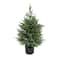 3ft. Pre-Lit Cypress Artificial Christmas Tree, Multi-Function LED Lights